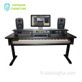 Support d&#39;instrument de musique en bois support de clavier bureau de moniteur pour studio audio